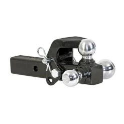 Buyers Products Tri-Ball Hitch Solid Shank With Pintle Hook And Chrome Balls