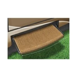 Prest-O-Fit Harvest Gold 22" Wraparound Radius RV Step Rug