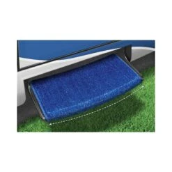 Prest-O-Fit Imperial Blue 22" Wraparound Radius RV Step Rug