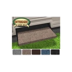 Prest-O-Fit Walnut Brown 23" Outrigger RV Step Rug