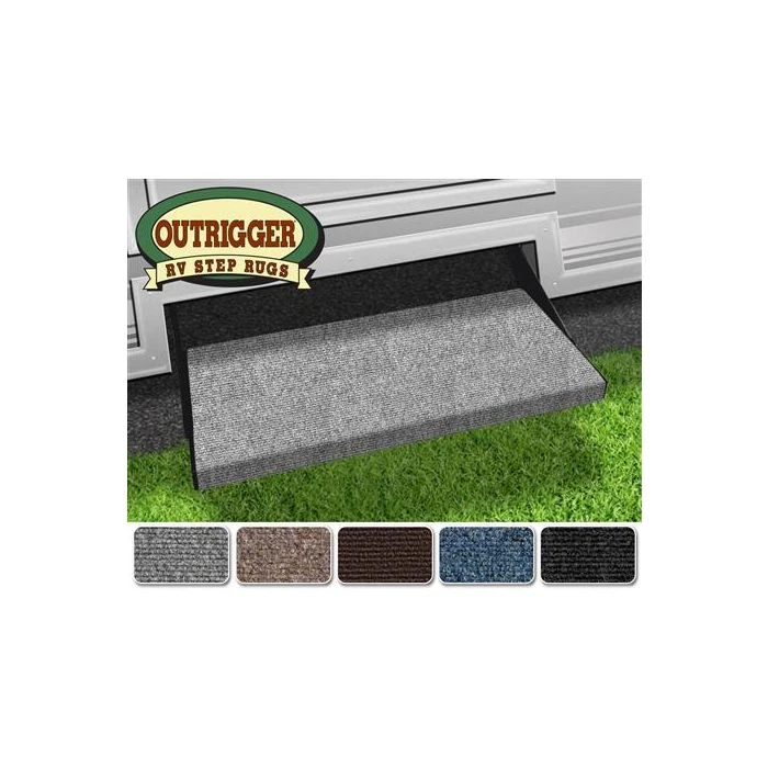 Prest-O-Fit Castle Gray 23" Outrigger RV Step Rug 3 Prest-O-Fit Castle Gray 23" Outrigger RV Step Rug