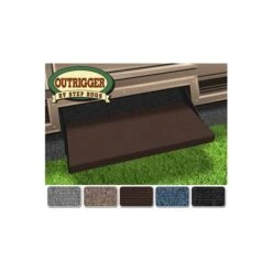 Prest-O-Fit Chocolate Brown 23" Outrigger RV Step Rug