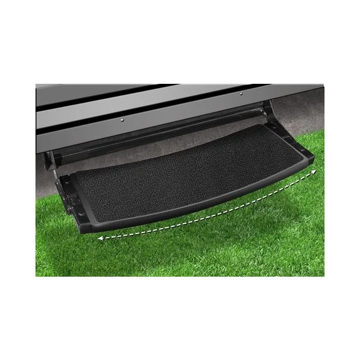Prest-O-Fit Black Onyx 22" Outrigger Radius RV Step Rug 3 Prest-O-Fit Black Onyx 22" Outrigger Radius RV Step Rug