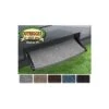 Prest-O-Fit Castle Gray 22" Outrigger Wraparound Radius XT RV Step Rug -Husky Houses Shop 2 0383
