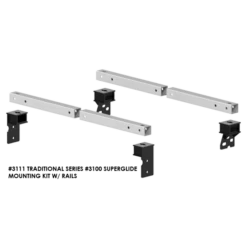 PullRite Traditional Series #3100 SuperRail 12K Mounting Kit For 2001-2003 Ford F150 SuperCrew Trucks (Super Short Beds)