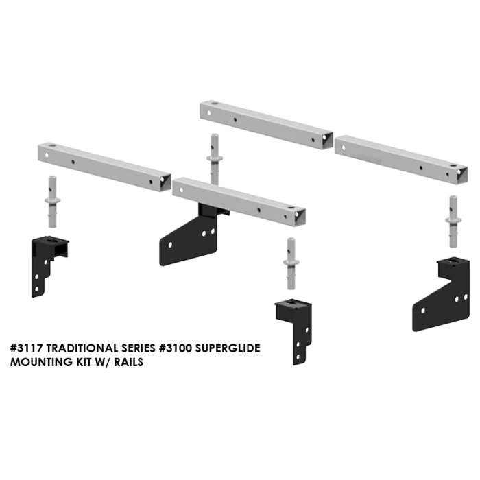 PullRite Traditional Series #3100 SuperRail 12K Mounting Kit For 2007-2019 Chevrolet/GMC 1500 Trucks (Super Short Beds) 3 PullRite Traditional Series #3100 SuperRail 12K Mounting Kit For 2007-2019 Chevrolet/GMC 1500 Trucks (Super Short Beds)