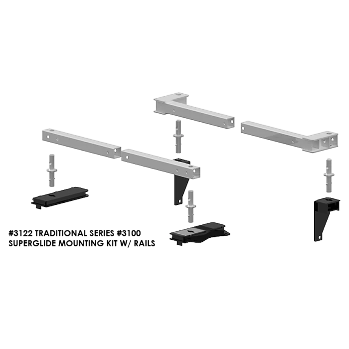 PullRite Traditional Series #3100 SuperRail 12K Mounting Kit For 2009-2019 Dodge Ram 1500 Trucks 3 PullRite Traditional Series #3100 SuperRail 12K Mounting Kit For 2009-2019 Dodge Ram 1500 Trucks