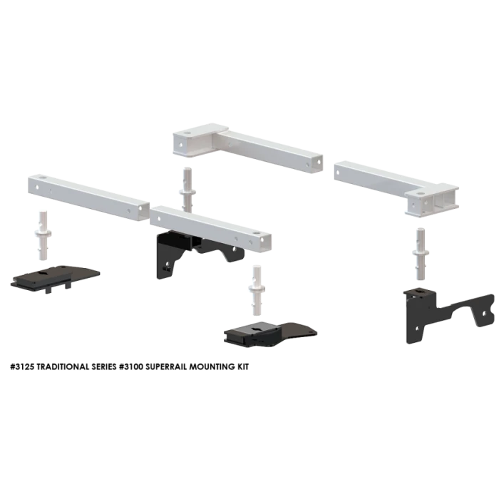 PullRite Traditional Series #3100 SuperRail 12K Mounting Kit For 2019-2021 Dodge Ram 1500 Trucks (Super Short Beds) 3 PullRite Traditional Series #3100 SuperRail 12K Mounting Kit For 2019-2021 Dodge Ram 1500 Trucks (Super Short Beds)