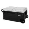 Camco CAM-750 Portable Refrigerator, AC 110V / DC 12V Compact Fridge / Freezer With Dual Zone Cooling, 75-Liter -Husky Houses Shop 51520 5 z