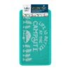 Camco Life Is Better At The Campsite Scrub Rug Welcome Mat, Teal / White -Husky Houses Shop 53199 1 z