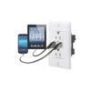 Valterra White Dual USB Dual AC Charger Oulet -Husky Houses Shop 61070usb