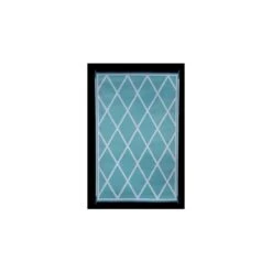 Faulkner 8' X 20' Turquoise/White Reversible Deluxe Multi-Purpose Mat