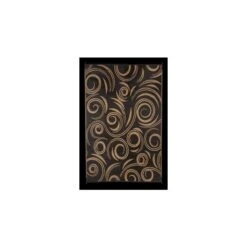 Faulkner 8' X 20' Black/Beige Reversible Swirl Deluxe Multi-Purpose Mat