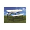 Faulkner Folding White Picnic Table And Nesting Benches 1 Faulkner Folding White Picnic Table And Nesting Benches -Husky Houses Shop 69863 2