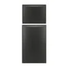 Dometic DM2852/DM2862/NDR1062 Refrigerator Upper & Lower Brushed Black Raised Americana Door Panel Set -Husky Houses Shop 9108778157 3311889.030c p402 lowered exposure