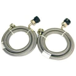 Pinnacle Appliance Washer/Dryer Braided Stainless Steel Inlet Hose-Set Of 2
