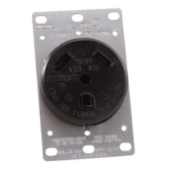 Diamond 3 Wire 30 Amp 125V Flush Mount Power Outlet