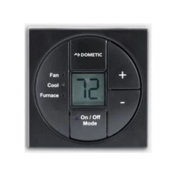 Dometic Black Single Zone LCD Thermostat Fan/Cool/Furnace Only
