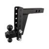 BulletProof Hitches™ 2" Heavy Duty 8" Drop/Rise Ball Mount Hitch -Husky Houses Shop hd208 newpins grande
