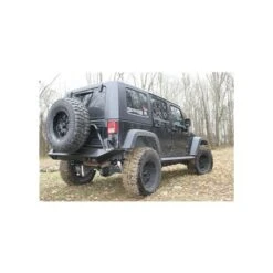 FabFours Rear Jeep Bumper Fits 2007-2017 Jeep Wrangler