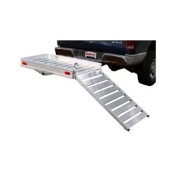 Husky Trailer Hitch Cargo Carrier With Ramp - Aluminum