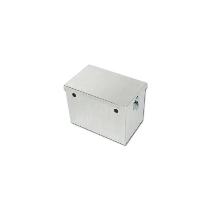 Tow-Rax 12" Aluminum Battery Box With Machined Finish 3 Tow-Rax 12" Aluminum Battery Box With Machined Finish
