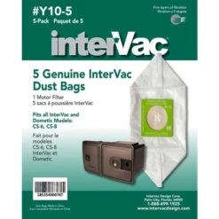 InterVac Y10-5 Vacuum Dust Bags