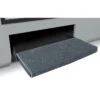 Prest-O-Fit Stone Gray 23" Jumbo Wraparound RV Step Rug -Husky Houses Shop jumbowrapstonegraysuperhi