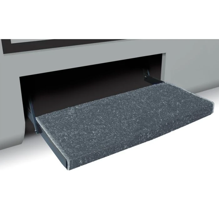 Prest-O-Fit Stone Gray 23" Jumbo Wraparound RV Step Rug 3 Prest-O-Fit Stone Gray 23" Jumbo Wraparound RV Step Rug