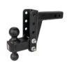 BulletProof Hitches™ 2" Medium Duty 4" Drop/Rise Ball Mount Hitch -Husky Houses Shop md204 1 black holes grande