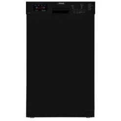 Pinnacle Black 18 Inch Wide Built In Dishwasher