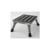 Safety Step Small Folding Aluminum 11" X 14" Platform Step, Silver Vein -Husky Houses Shop s 07c v