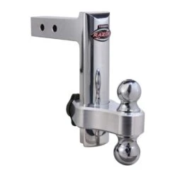 Trimax 8" Solid Billet Aluminum Adjustable Double Ball Hitch